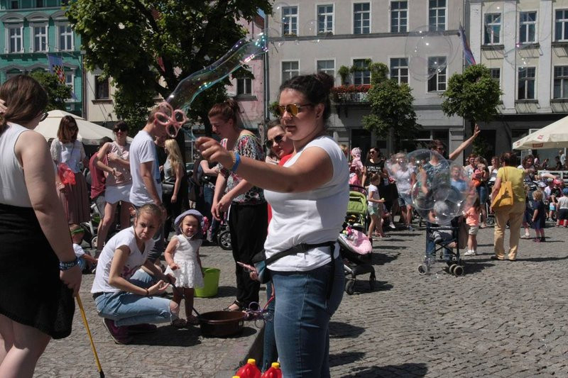 Rynek w bańkach mydlanych (zdjęcia)