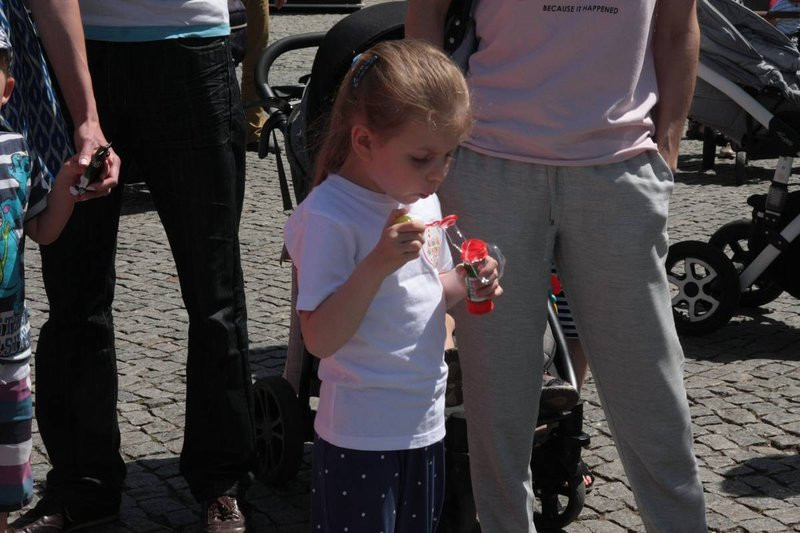 Rynek w bańkach mydlanych (zdjęcia)