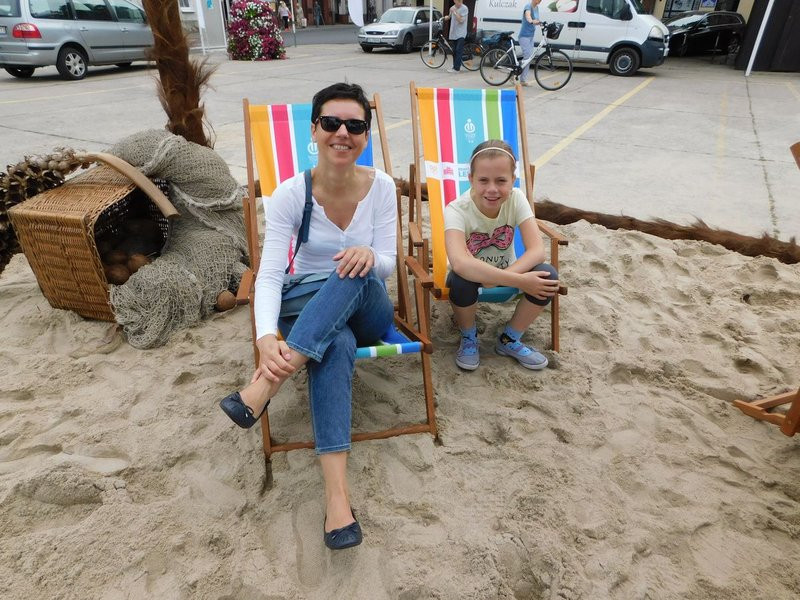 Palmy i piasek na Nowym Rynku (zdjęcia)