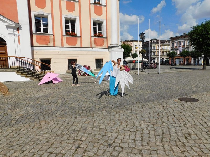 Rozwinęli skrzydła nad miastem (kilka zdjęć)