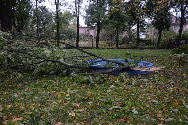 Wichura zdemolowała Leszno i powiat (zdjęcia)