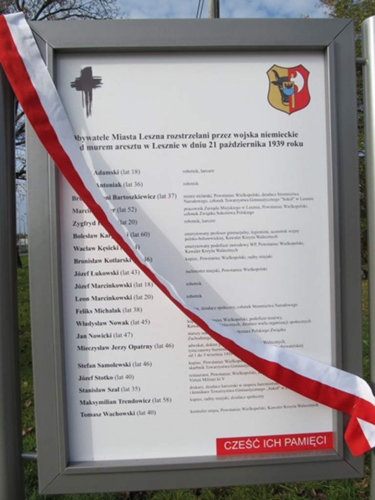 Ofiary egzekucji w Lesznie nie zostały zapomniane (zdjęcia)