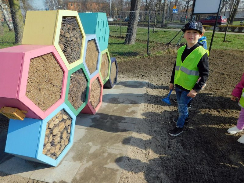 Łąka dla lokatorów hotelu dla owadów