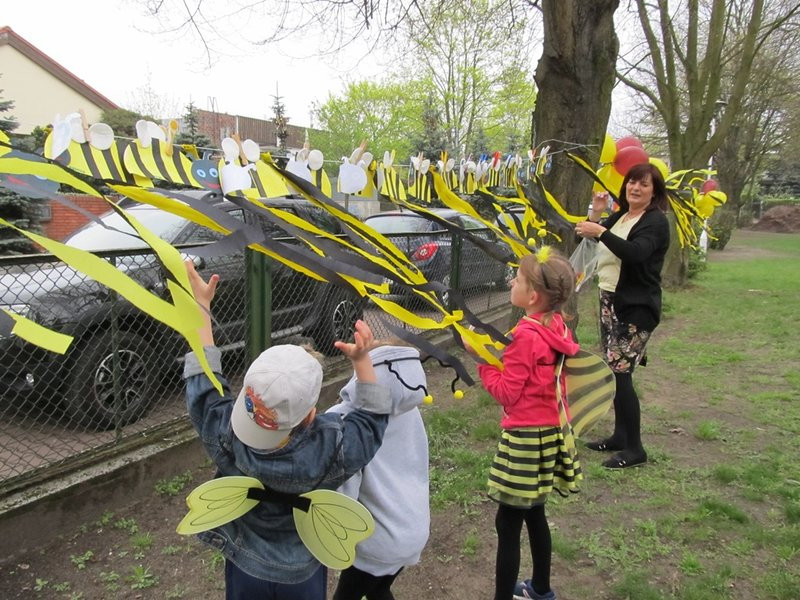Atak pszczół w centrum Leszna (zdjęcia)