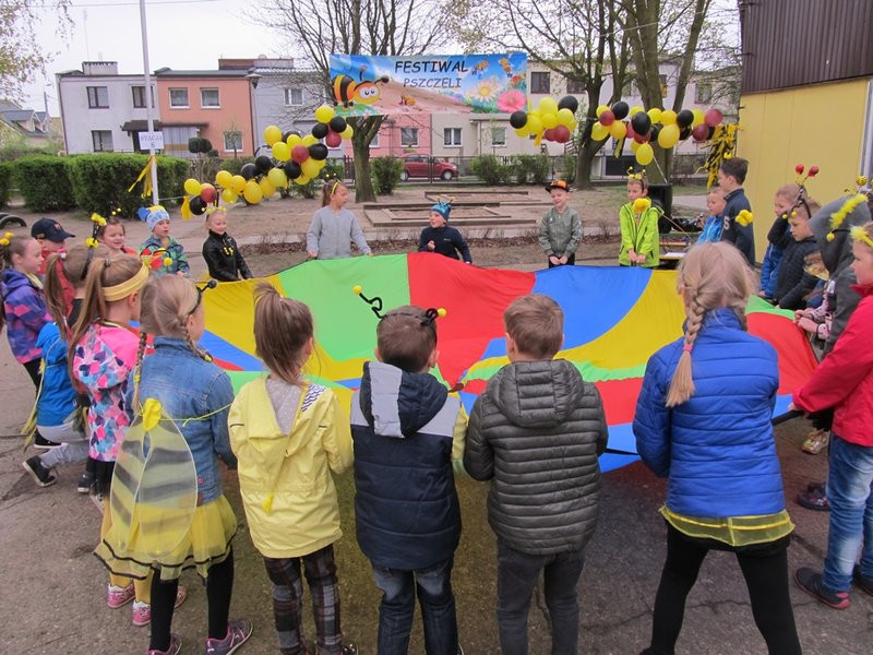 Atak pszczół w centrum Leszna (zdjęcia)