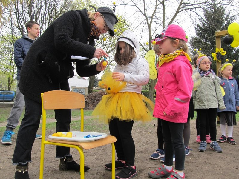 Atak pszczół w centrum Leszna (zdjęcia)