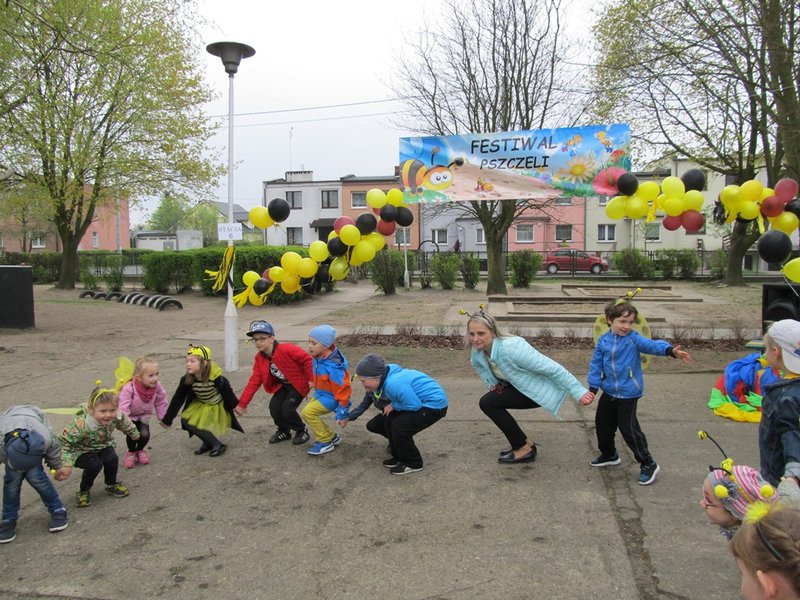 Atak pszczół w centrum Leszna (zdjęcia)