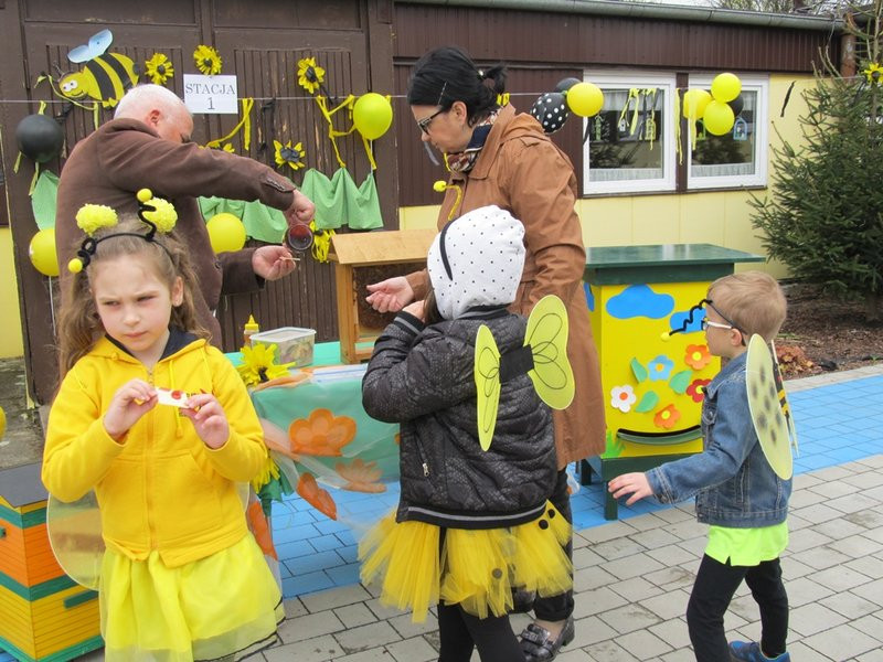 Atak pszczół w centrum Leszna (zdjęcia)