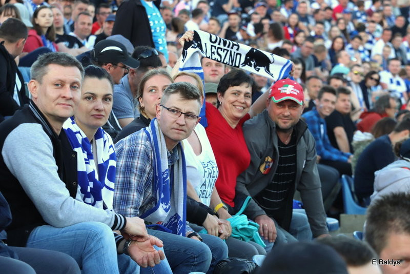 Kibice na meczu Leszno-Częstochowa