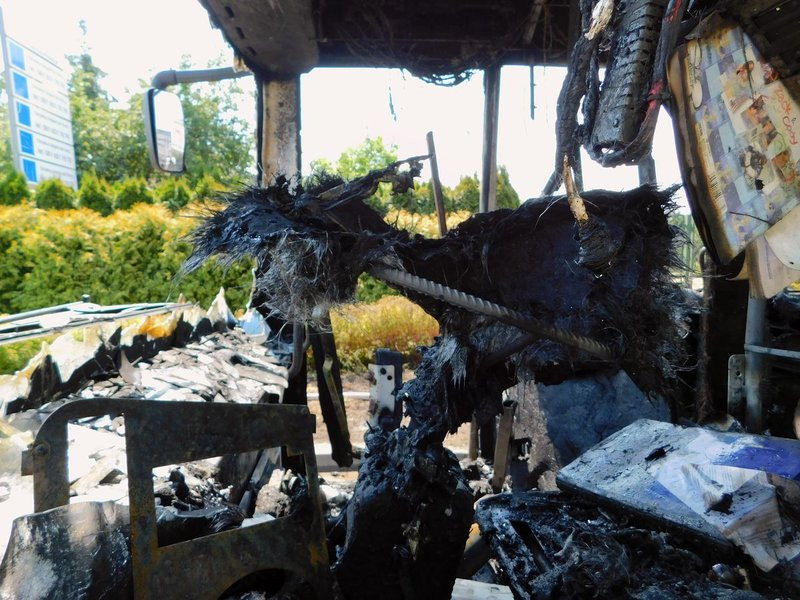 Spłonął autobus MZK w Lesznie!