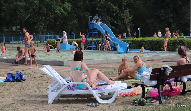 Tłoczno na basenie (zdjęcia)