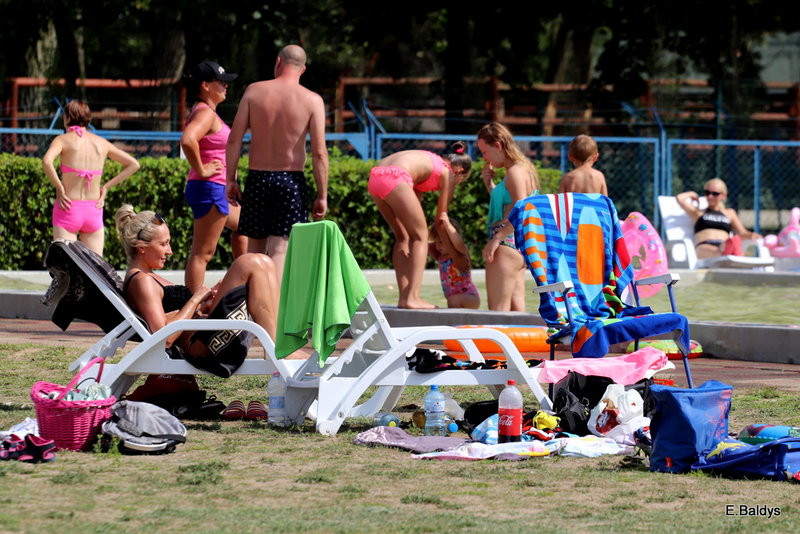 Chłodzili się na basenie (zdjęcia)