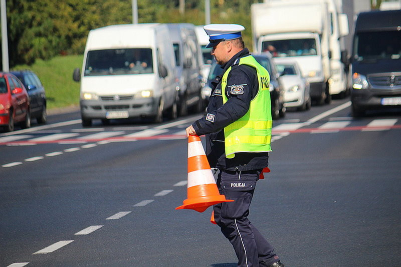 Zawadził o sygnalizację, która spadła na jezdnię (zdjęcia!)