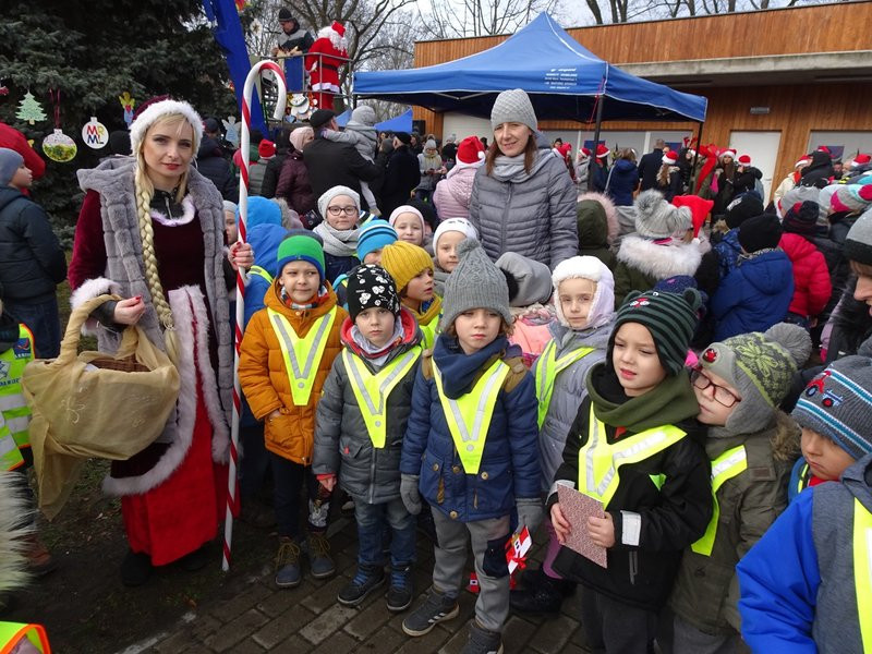 Choinka przy stadionie już ozdobiona (zdjęcia)