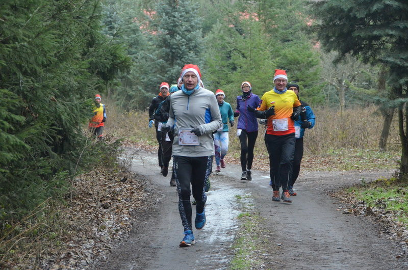 Wigilijni maratończycy zaliczyli 42 km po lasach (zdjęcia)