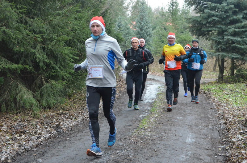Wigilijni maratończycy zaliczyli 42 km po lasach (zdjęcia)