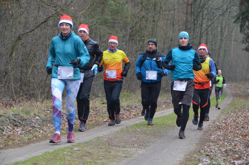 Wigilijni maratończycy zaliczyli 42 km po lasach (zdjęcia)