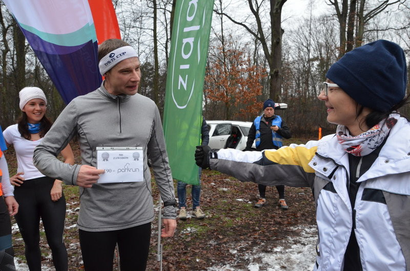 Trzykrotne gratulacje podczas 277. edycji Parkrunu Leszno (zdjęcia)