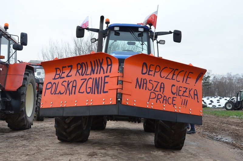 Traktory na ulicach Leszna (zdjęcia)