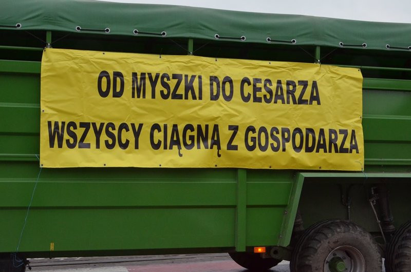 Traktory na ulicach Leszna (zdjęcia)