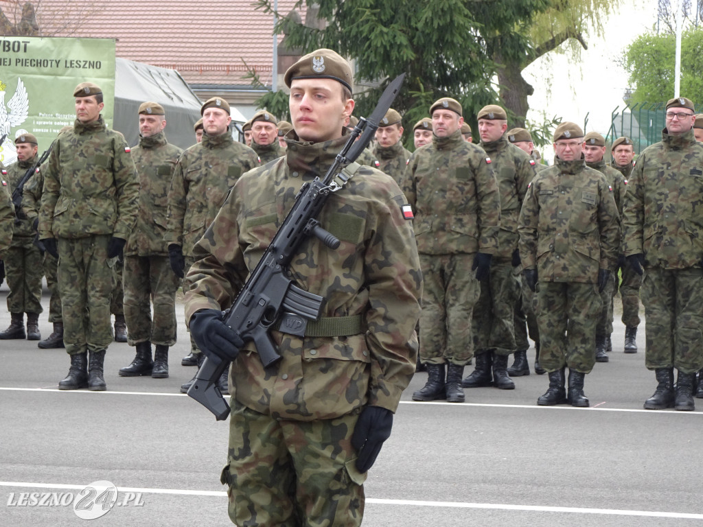 Przysięga wojskowa w Lesznie