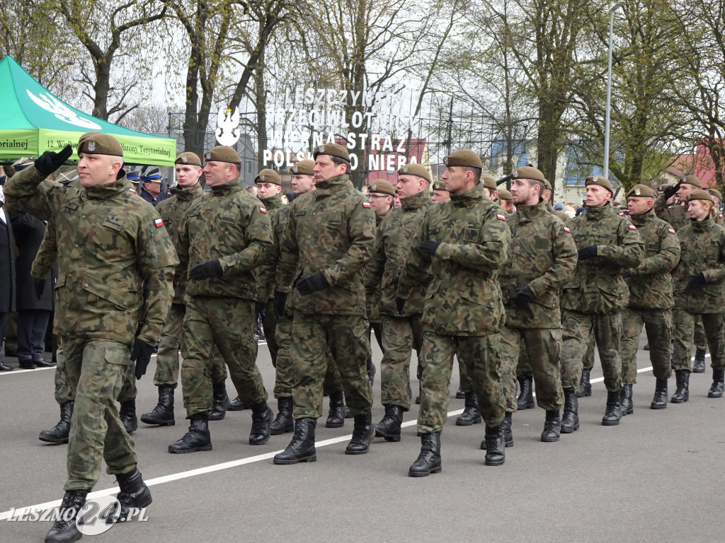 Przysięga wojskowa w Lesznie