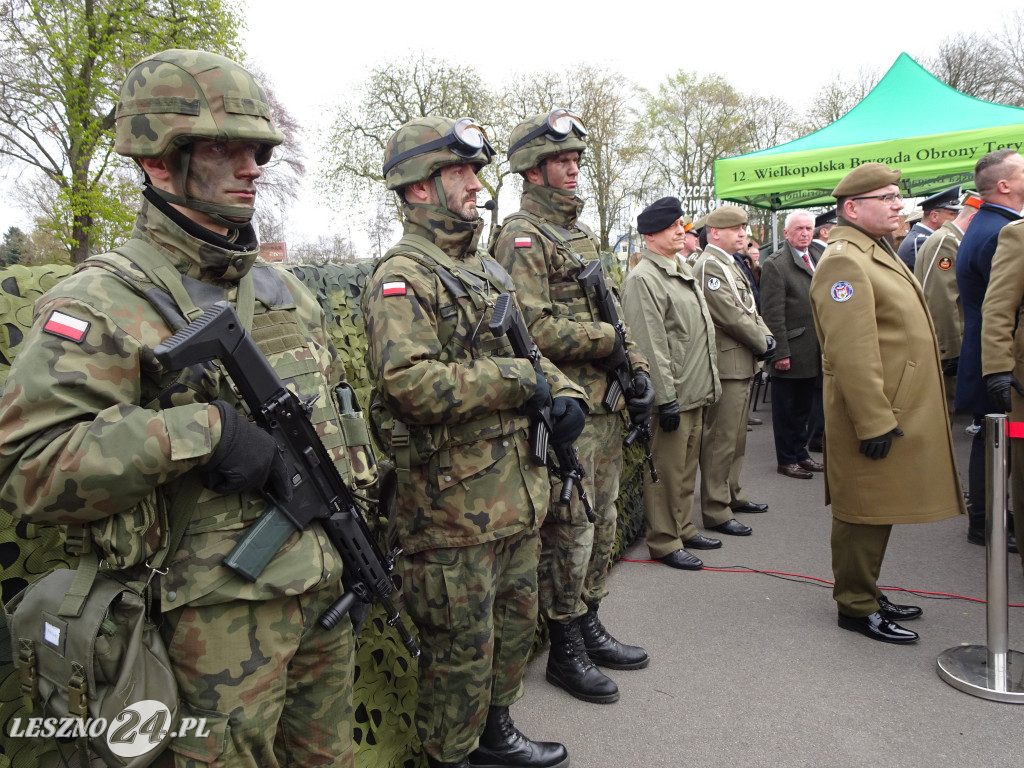 Przysięga wojskowa w Lesznie