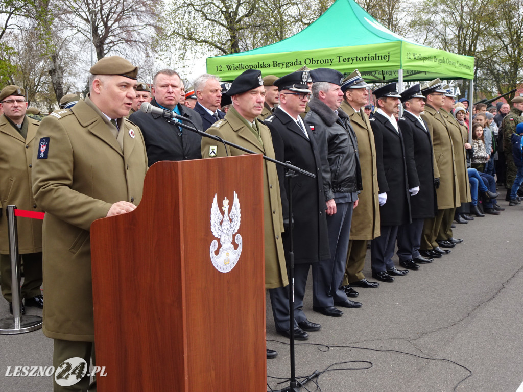 Przysięga wojskowa w Lesznie