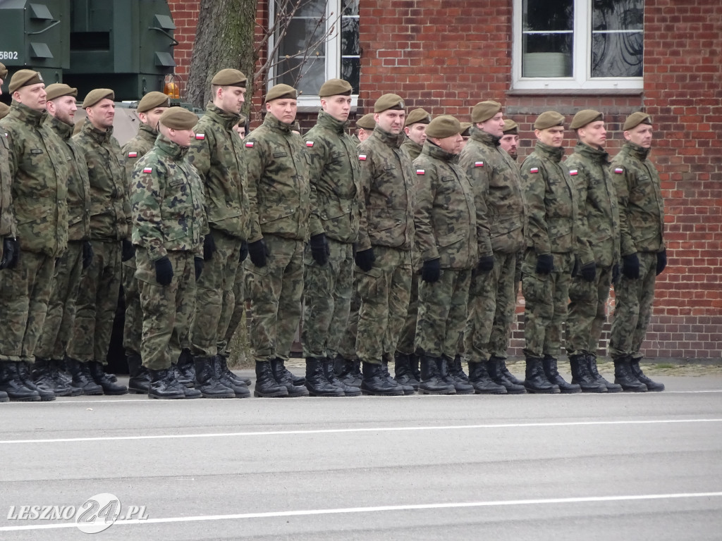 Przysięga wojskowa w Lesznie