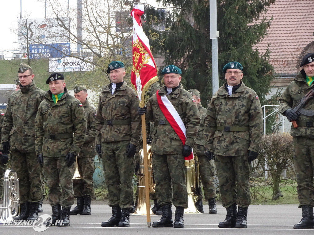 Przysięga wojskowa w Lesznie