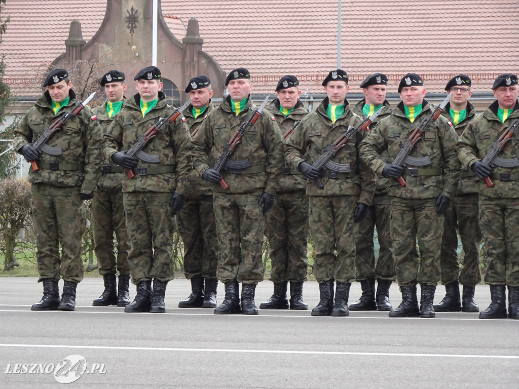 Przysięga wojskowa w Lesznie