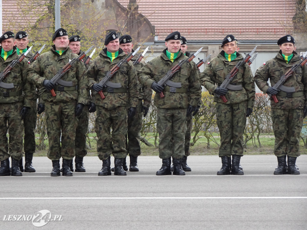 Przysięga wojskowa w Lesznie