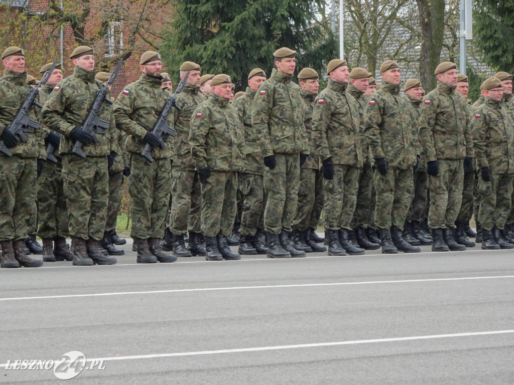 Przysięga wojskowa w Lesznie