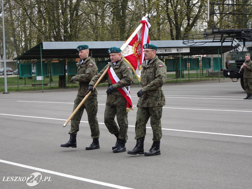 Przysięga wojskowa w Lesznie