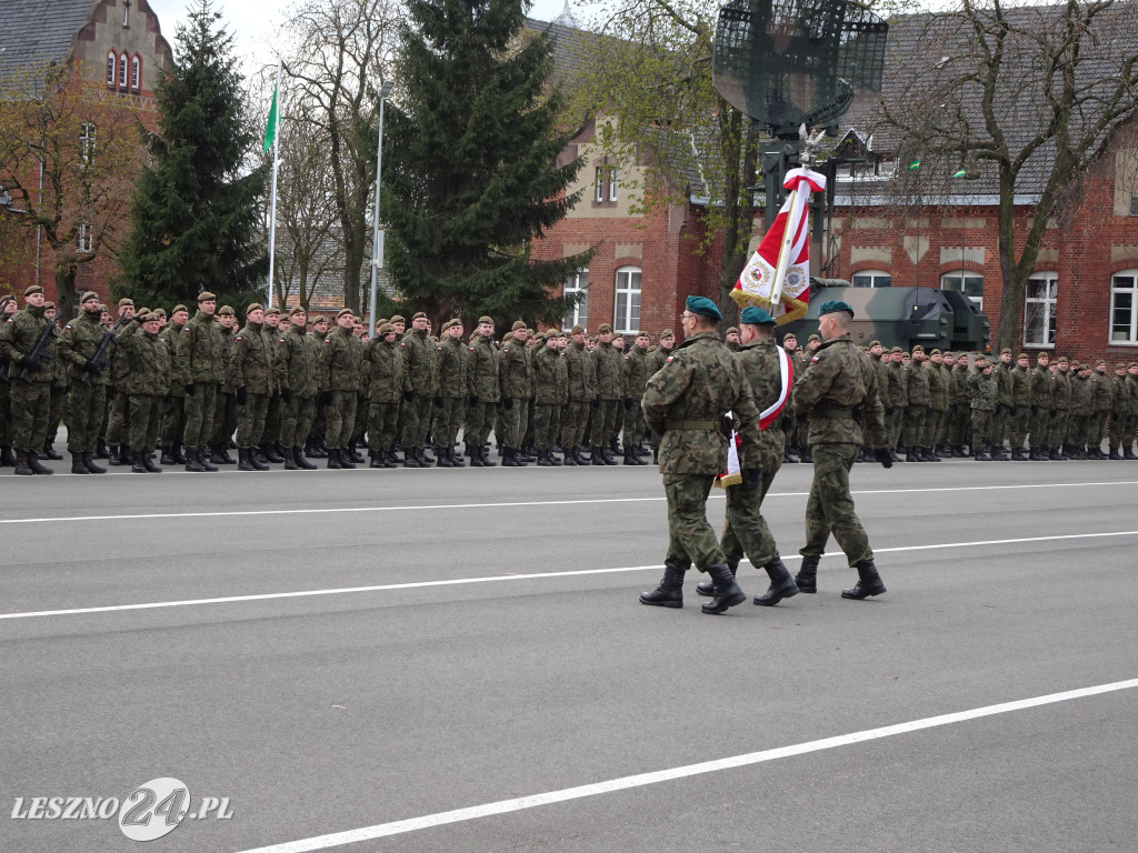 Przysięga wojskowa w Lesznie