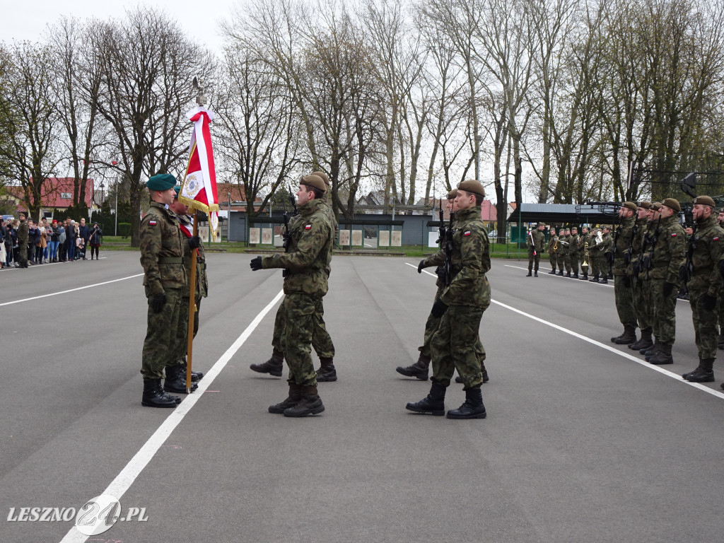 Przysięga wojskowa w Lesznie