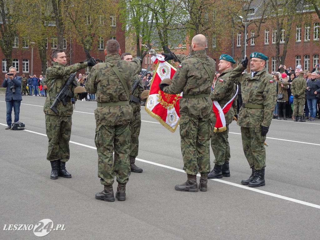 Przysięga wojskowa w Lesznie