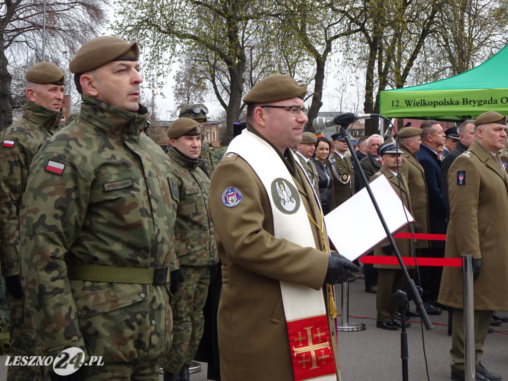 Przysięga wojskowa w Lesznie