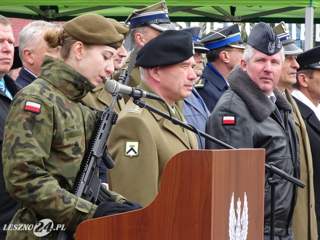 Przysięga wojskowa w Lesznie