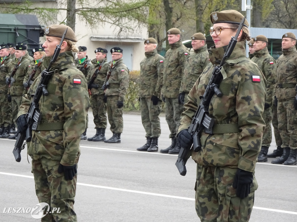 Przysięga wojskowa w Lesznie