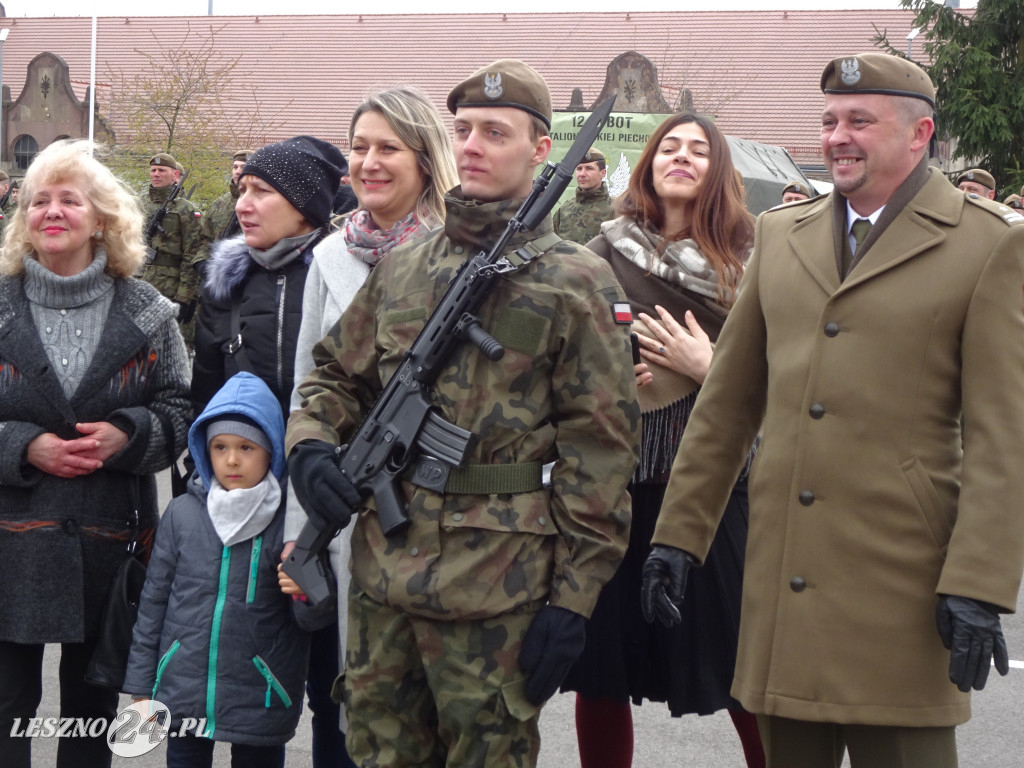 Przysięga wojskowa w Lesznie