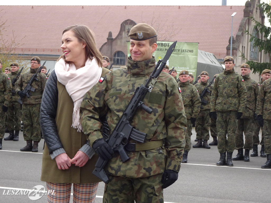 Przysięga wojskowa w Lesznie