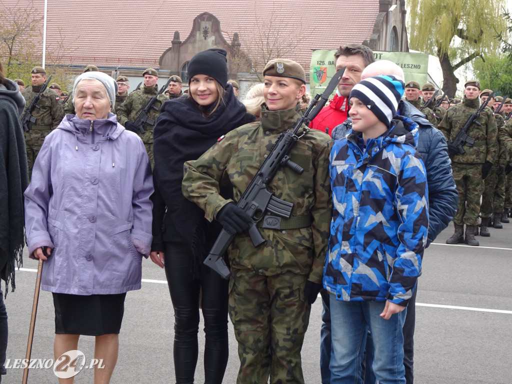 Przysięga wojskowa w Lesznie