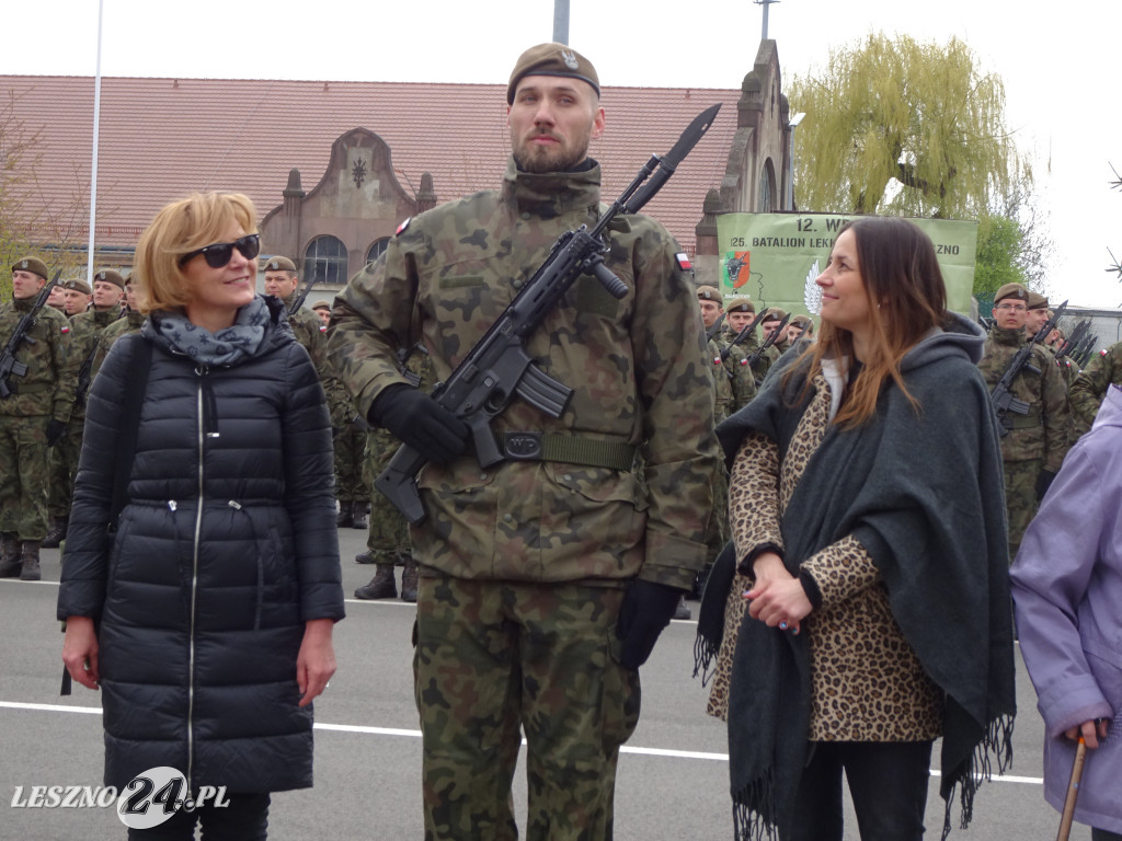 Przysięga wojskowa w Lesznie