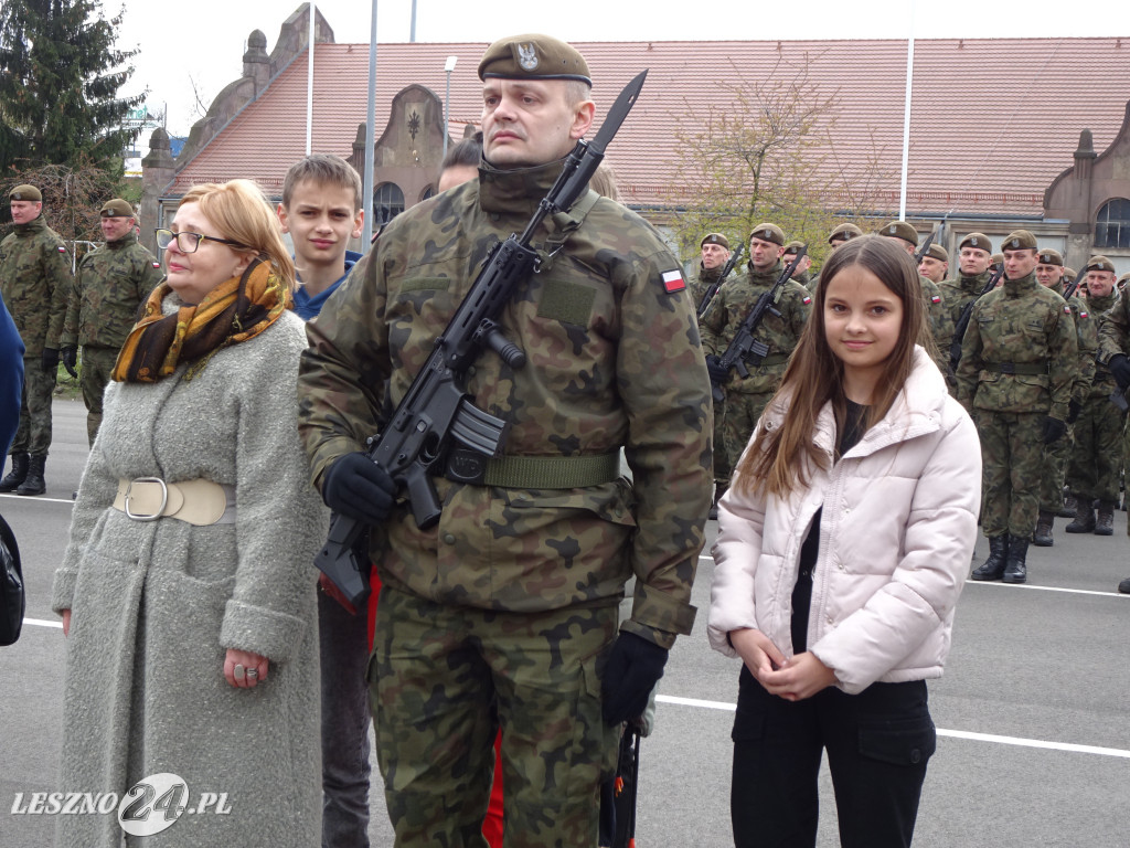 Przysięga wojskowa w Lesznie