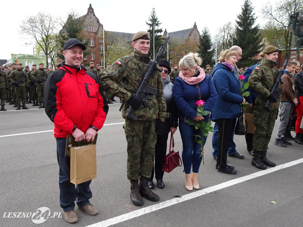 Przysięga wojskowa w Lesznie