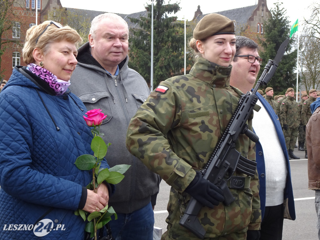 Przysięga wojskowa w Lesznie