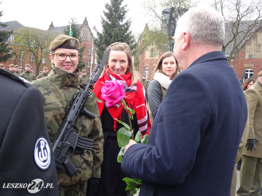 Przysięga wojskowa w Lesznie