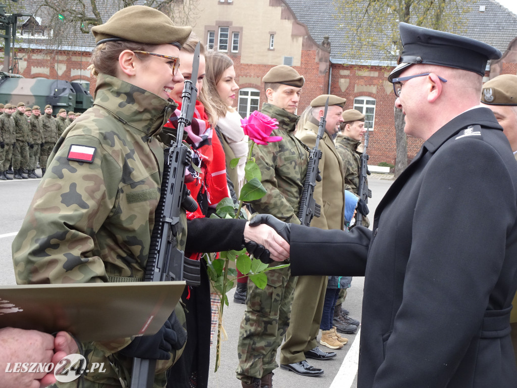 Przysięga wojskowa w Lesznie