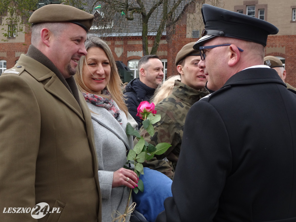 Przysięga wojskowa w Lesznie